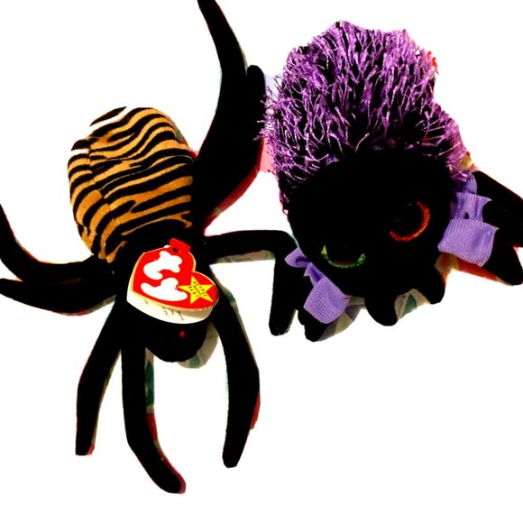 Ty beanbag babies Webster & Spinner baby spiders lot of 2 - Picture 3 of 12